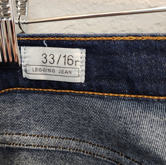 GAP 1969 Dark Blue Stirrup Jeans size 33/16r - Picture 6 of 14